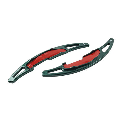 Green Steering Wheel Paddle Shifter Extensions for BMW M2 M3 M4 M5 M6 X5M X6M