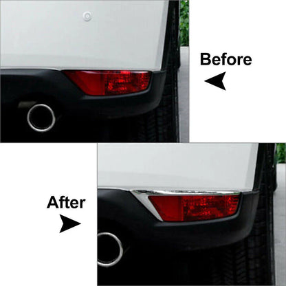 Rear Bumper Fog Light Cover for Mazda CX-5 2017-2021 Silver