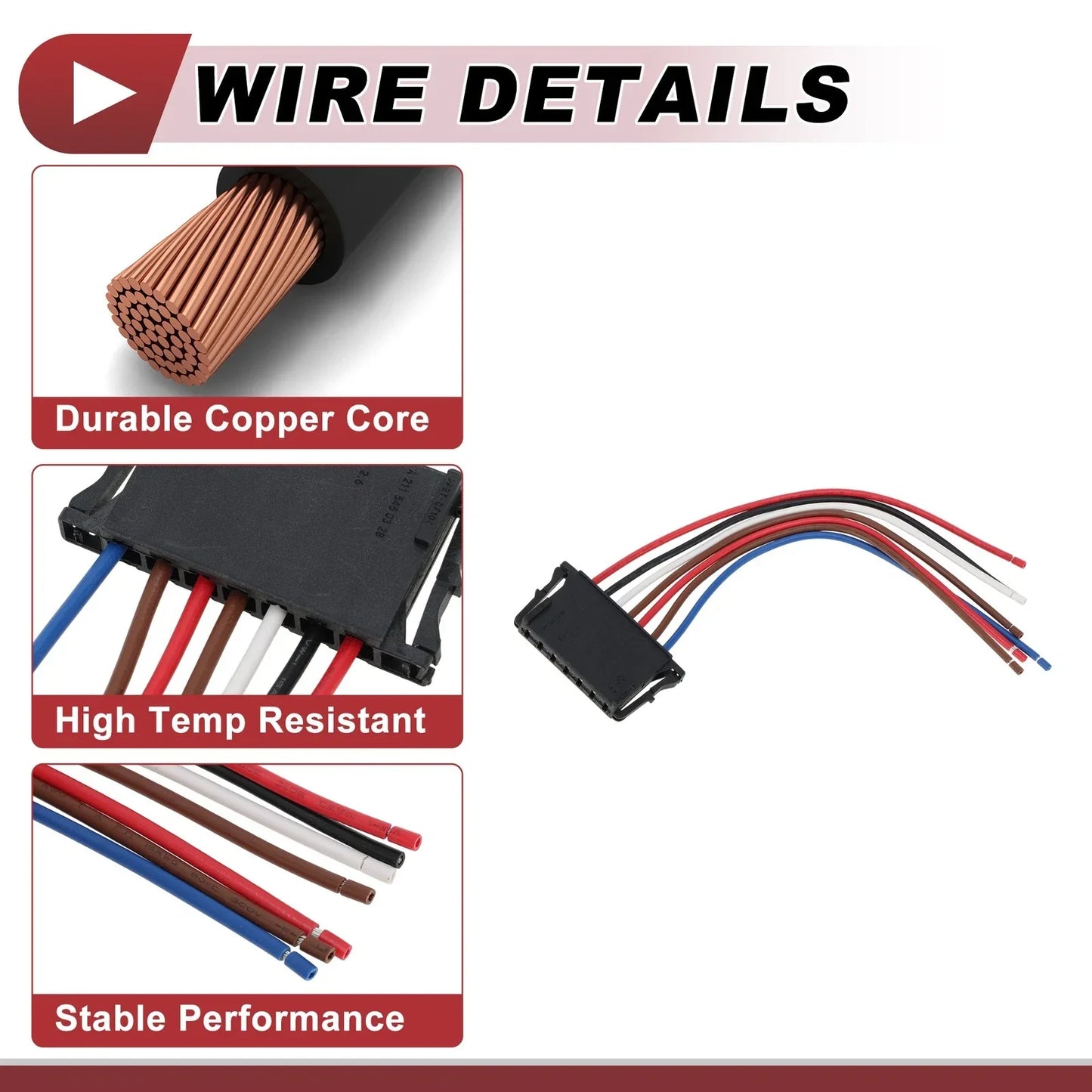 Left Tail Light Socket Wiring for Mercedes-Benz C250 (2012-2014)