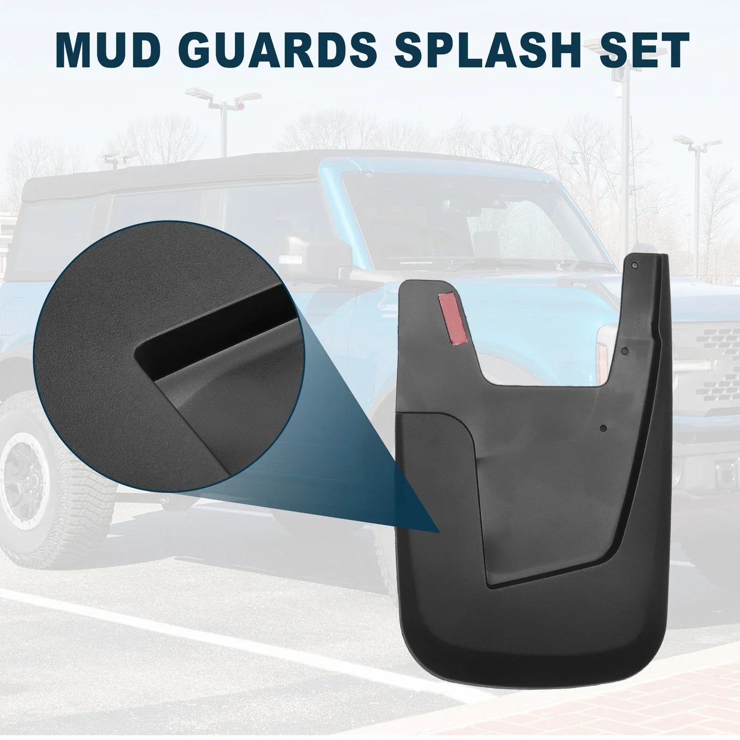 Mud Flap Splash Guard for Dodge Ram 1500 2019-2024 (2 x Guards)