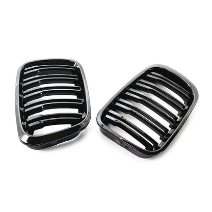 Front Twin Bar Grille Trim for BMW 3 Series E46 4 Door (1999-2001)
