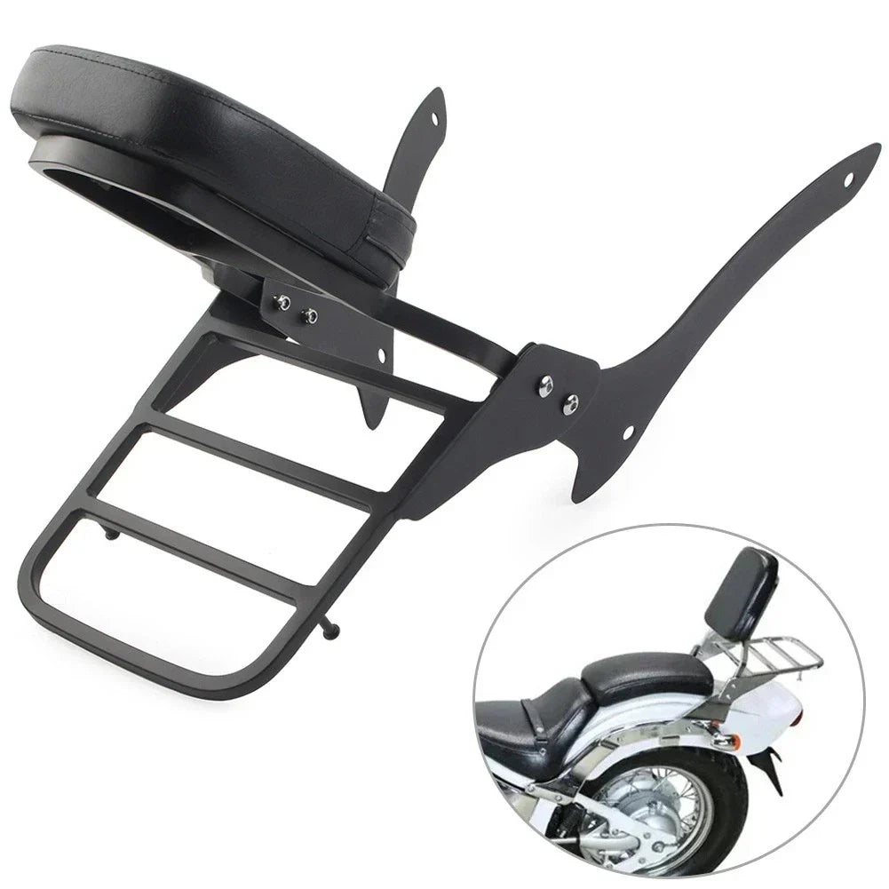 Sissy Bar Backrest Luggage Rack for Yamaha Vstar 1100 Classic (2000-2011)