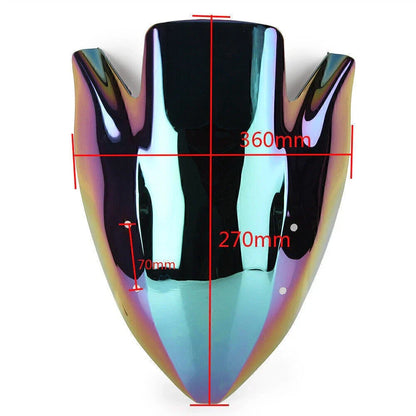 Black Front Windshield for Kawasaki Z1000 (2003-2006)