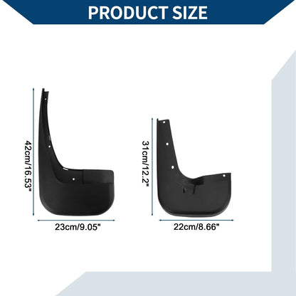 Mud Flaps Splash Guards 1 Set for Mercedes-Benz Viano Vito (2012-2015)