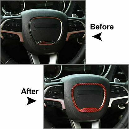 Steering Wheel Center Trim Ring Cover for Dodge Challenger/Charger (2015-2019)