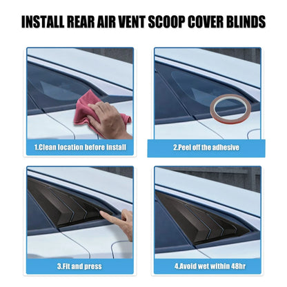 Rear Side Window Louver Shades Covers for Hyundai Sonata DN8 (2020-2022)