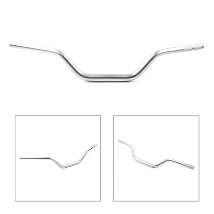 1 1/8" Mid Handlebar Fat Bars for Dirt Pit Bike Motorcycle ATV MX Silver