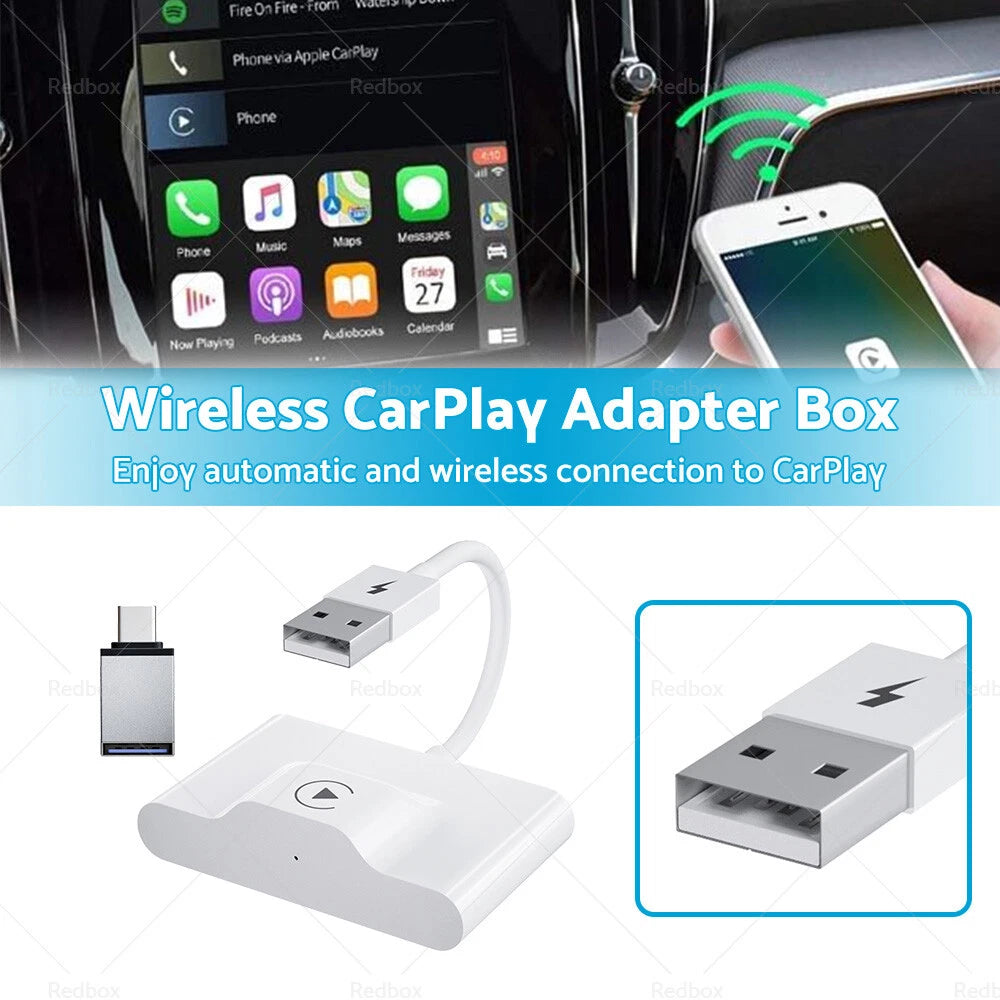 Wired & Wireless CarPlay Adapter for iPhone Apple CarPlay Dongle