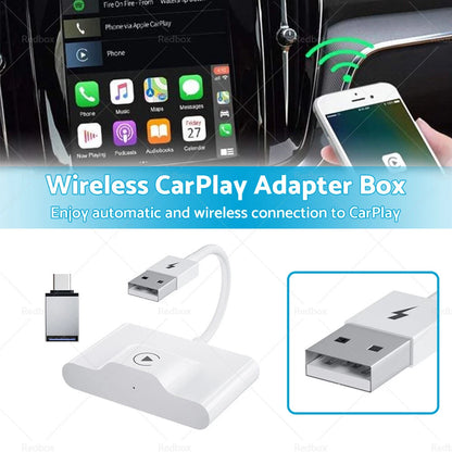 Wired & Wireless CarPlay Adapter for iPhone Apple CarPlay Dongle