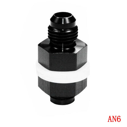 AN6 Flare Fuel Cell Bulkhead Fitting with Washer for Black Car