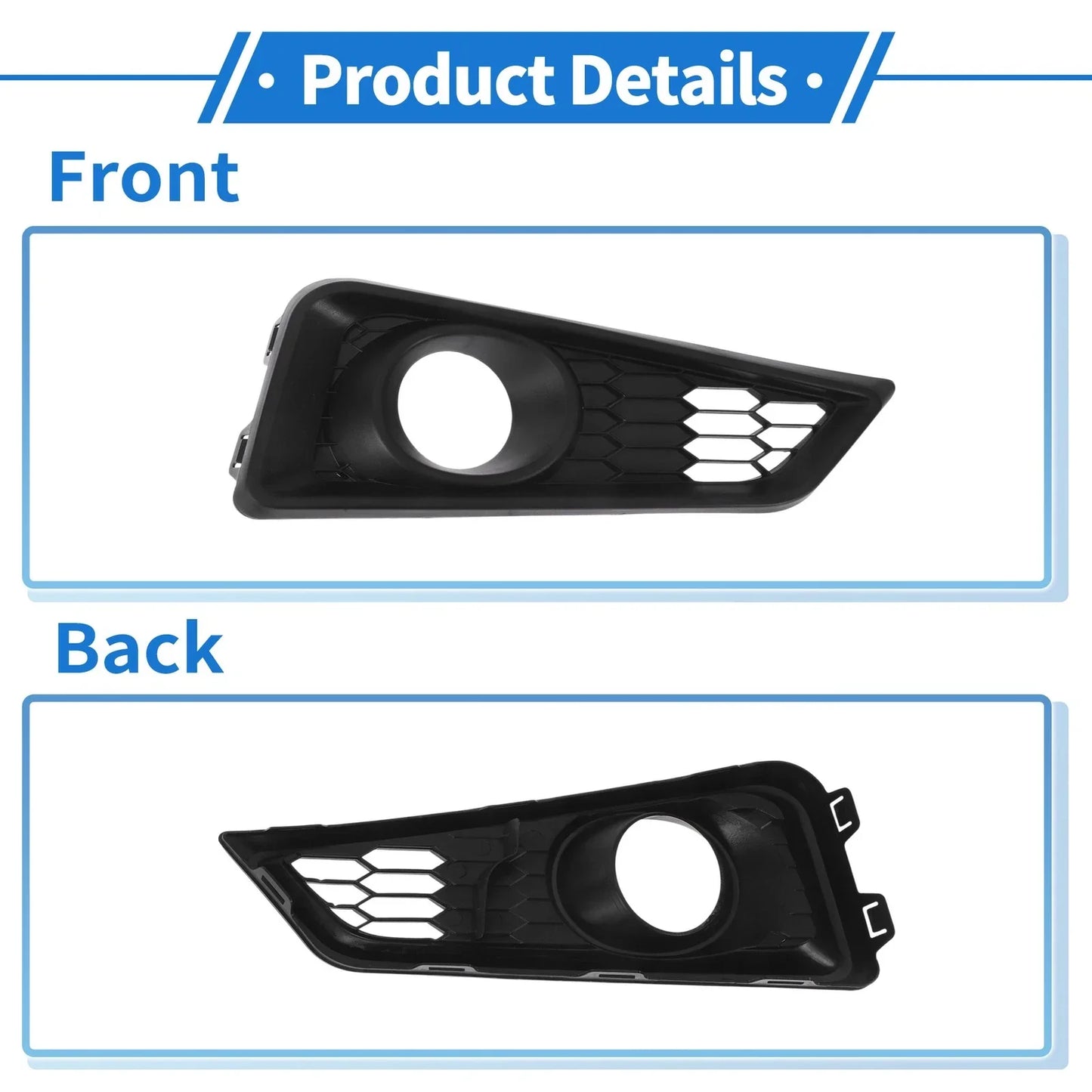 Front Right Fog Light Grill for Honda City (2015-2018)