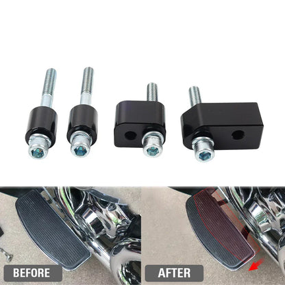 1" Driver Floorboard Extenders for Harley Road Electra Street Glide (2009-2023)