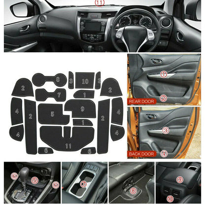 Door Slot Mat Pad for Nissan Navara NP300 D23 (2015-2022)