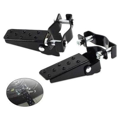 Clamp-on Steel Axle Foldable Foot Step Pegs for MTB BMX Bike