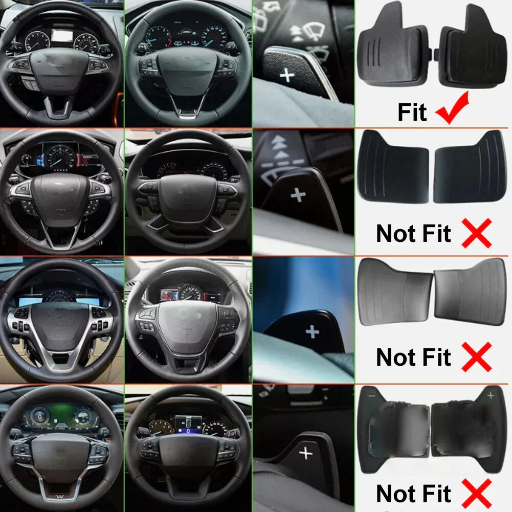 Steering Wheel Shifter Paddle Extensions for Ford Focus, EcoSport, Escape (2012-2023)