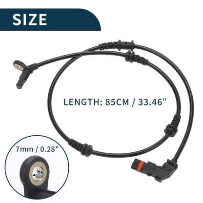 2 x Front Left ABS Wheel Speed Sensors for Mercedes-Benz R320 (2006-2010)