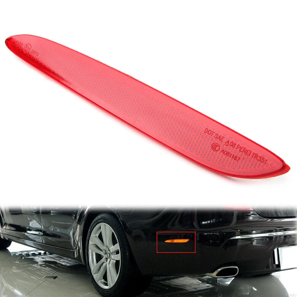 ABS Rear Left Bumper Trim Red Reflector for Jaguar XJ (2010-2017)