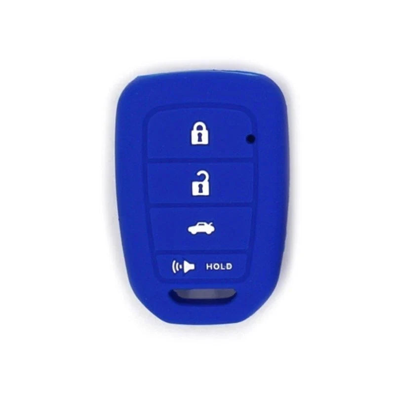 Silicone 4 Button Key Cover Case for Honda Accord CR-V Civic (2003-2023)