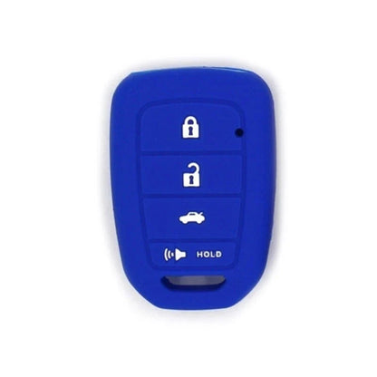 Silicone 4 Button Key Cover Case for Honda Accord CR-V Civic (2003-2023)