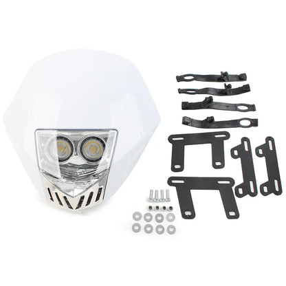 6W LED Bulbs Dual Headlight Lamp for Dirt Pit Bike
