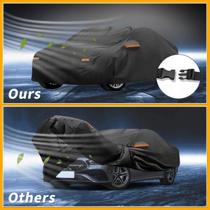 Waterproof All Weather Car Cover for Mercedes Benz CLA (2013-2024) Black 210D-PU