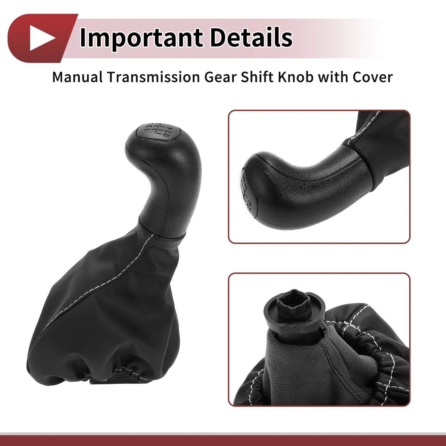 5 Speed Gear Shift Knob & Cover for Mercedes-Benz VITO (1996-1999)