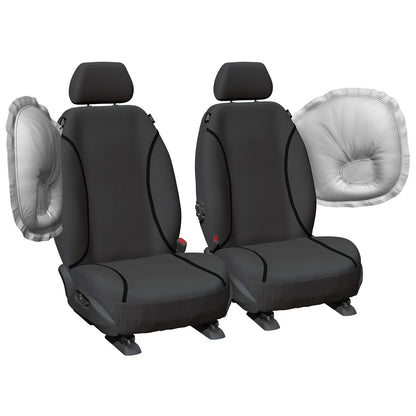 Front / Tailor Made Canvas Car Seat Covers for Toyota Hilux TGN121 (2015���2019)