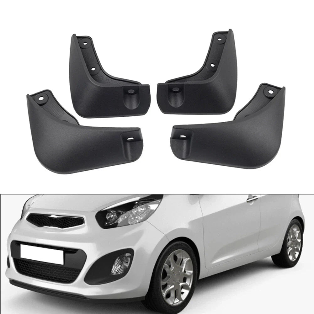 4pcs Front & Rear Mud Flaps Splash Guards for Kia Picanto (2011-2018)