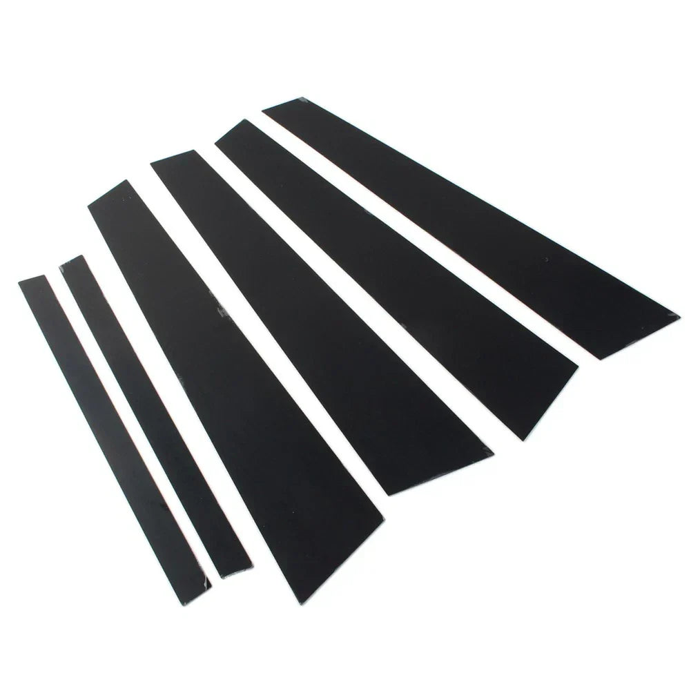 6 x Car Window Pillar Post Door Trim Covers for BMW 7 Series (2009-2015)