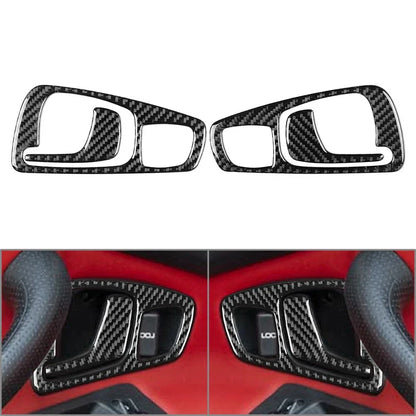 Carbon Fiber Black Interior Door Handle Cover Trim for Honda S2000 (2004-2009)