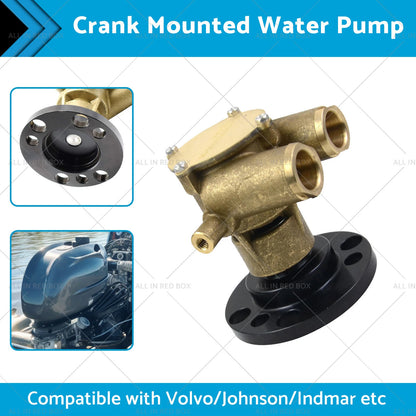 Crank Mounted Water Pump for Johnson F6B-9, Volvo 856513, Indmar 685001