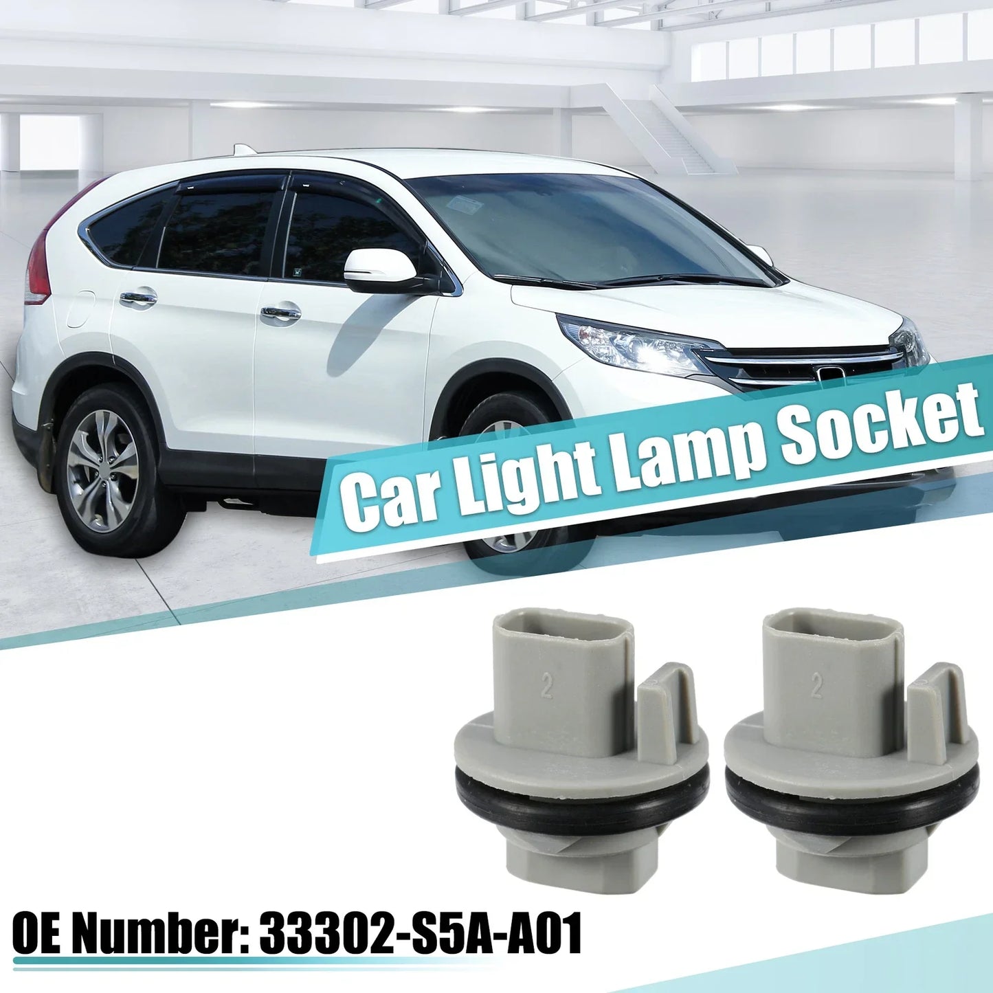 2 x Turn Signal Light Bulb Socket Base for Honda Acura (2001-2005)