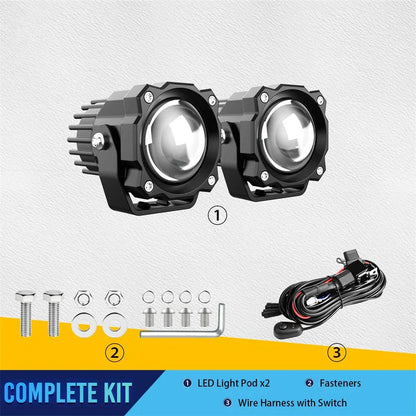 3" 72W Offroad Driving Fog Lights for ATV UTV Truck