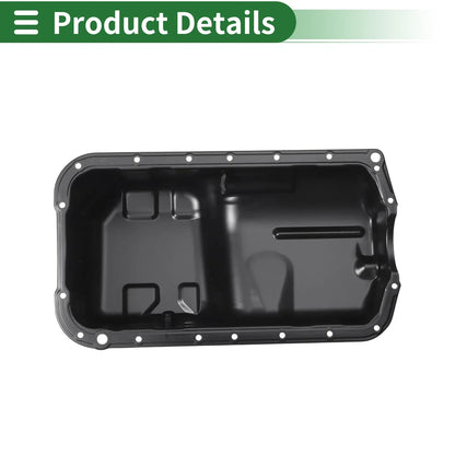 Engine Oil Pan for Honda Accord (1998-2002) - 1 x No.11200PAAA00 Iron Black