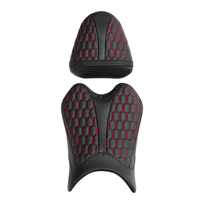 Rider & Passenger Seats for Yamaha YZF R6 (2008-2016) Black Red