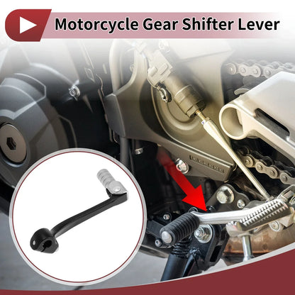 Folding Motorcycle Gear Shifter Lever for Honda CRF110F (2013-2018) Black Silver