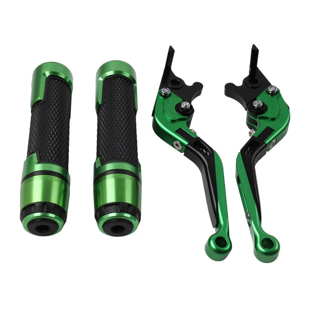 Green Extendable Brake Clutch Lever Grip Set for Ducati Panigale (2012-2019)