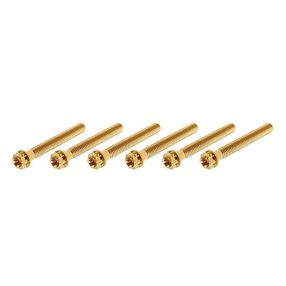 6 x M8x55mm Titanium Torx Head Flange Screws for Motorcycle Bike