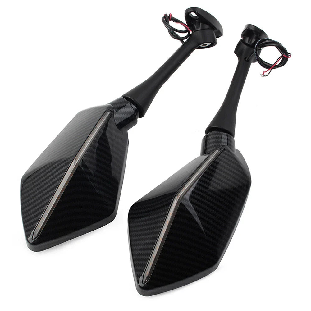 LED Turn Signal Side Mirrors for Honda CBR600RR CBR1000RR (2004-2007)