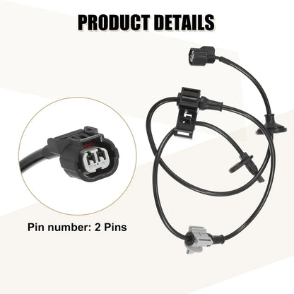 2 x Front Left Right ABS Sensors for Honda Odyssey (2011-2017)