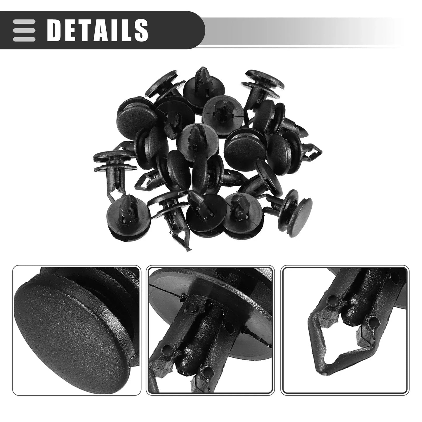 20 x Fender Liner Bumper Cover Push-Type Clips for Honda (No. 90667TC0U01ZA)