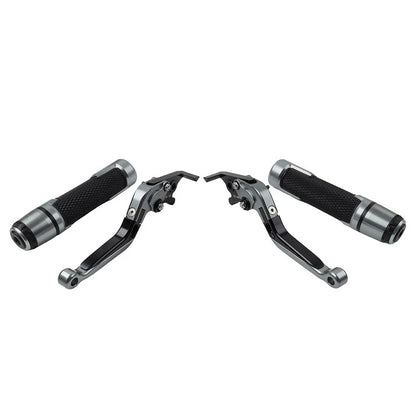 Titanium Extendable Brake Clutch Levers Grip Set for Kawasaki ZX6R (2005-2023)
