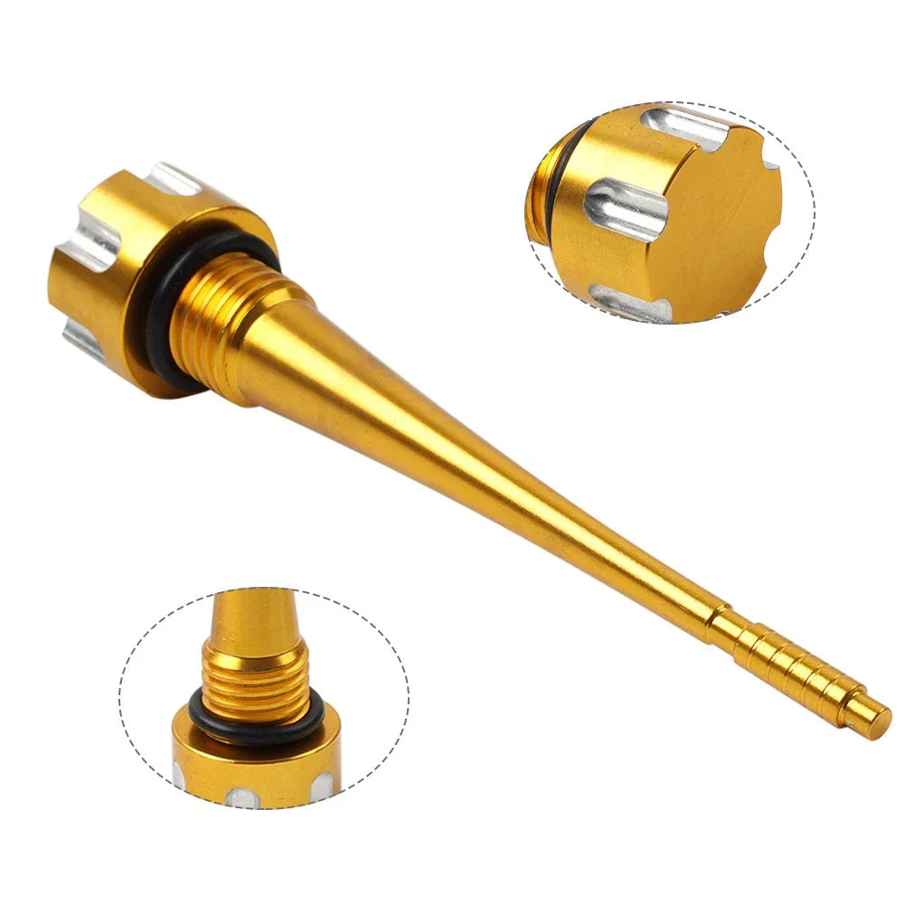 CNC Aluminum Oil Dipstick Gold for Lifan YX 125cc 140cc Engine Pit Bike