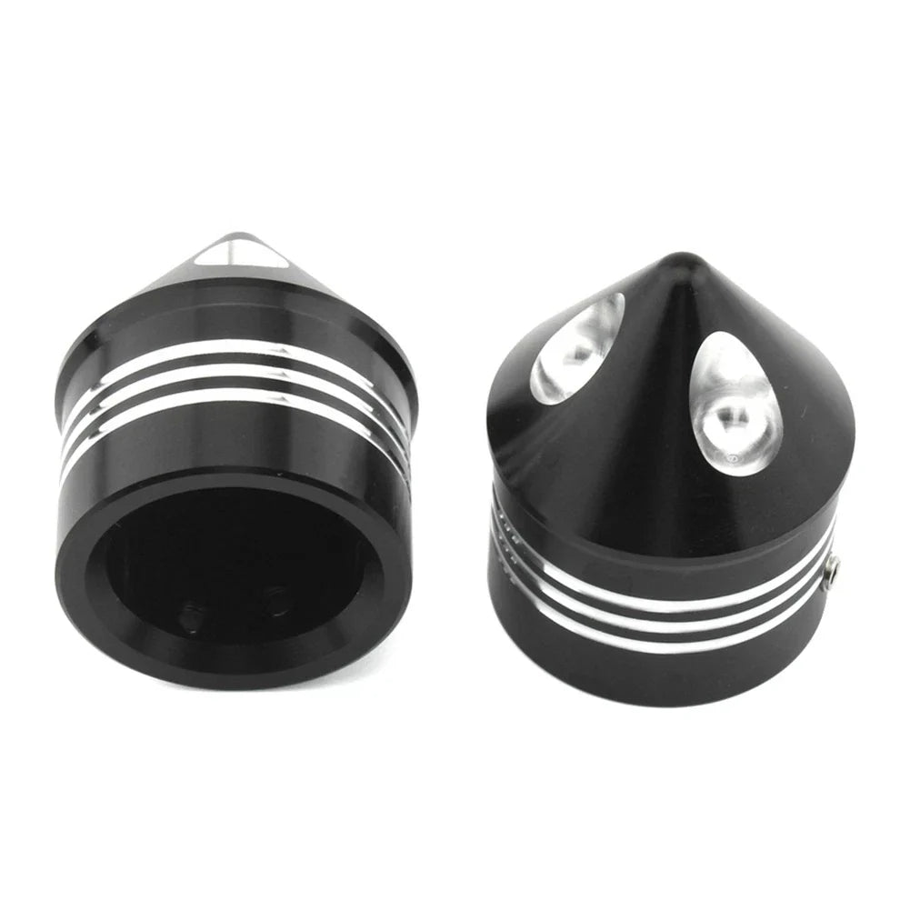 Front Wheel Axle Nut Covers for Harley Touring Road Glide Dyna Softail