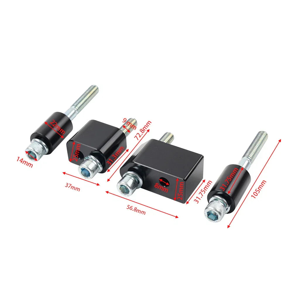 1 1/4" Driver Floorboard Extenders for Harley Road Street Glide (2006-2023)