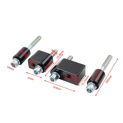 1 1/4" Driver Floorboard Extenders for Harley Road Street Glide (2006-2023)