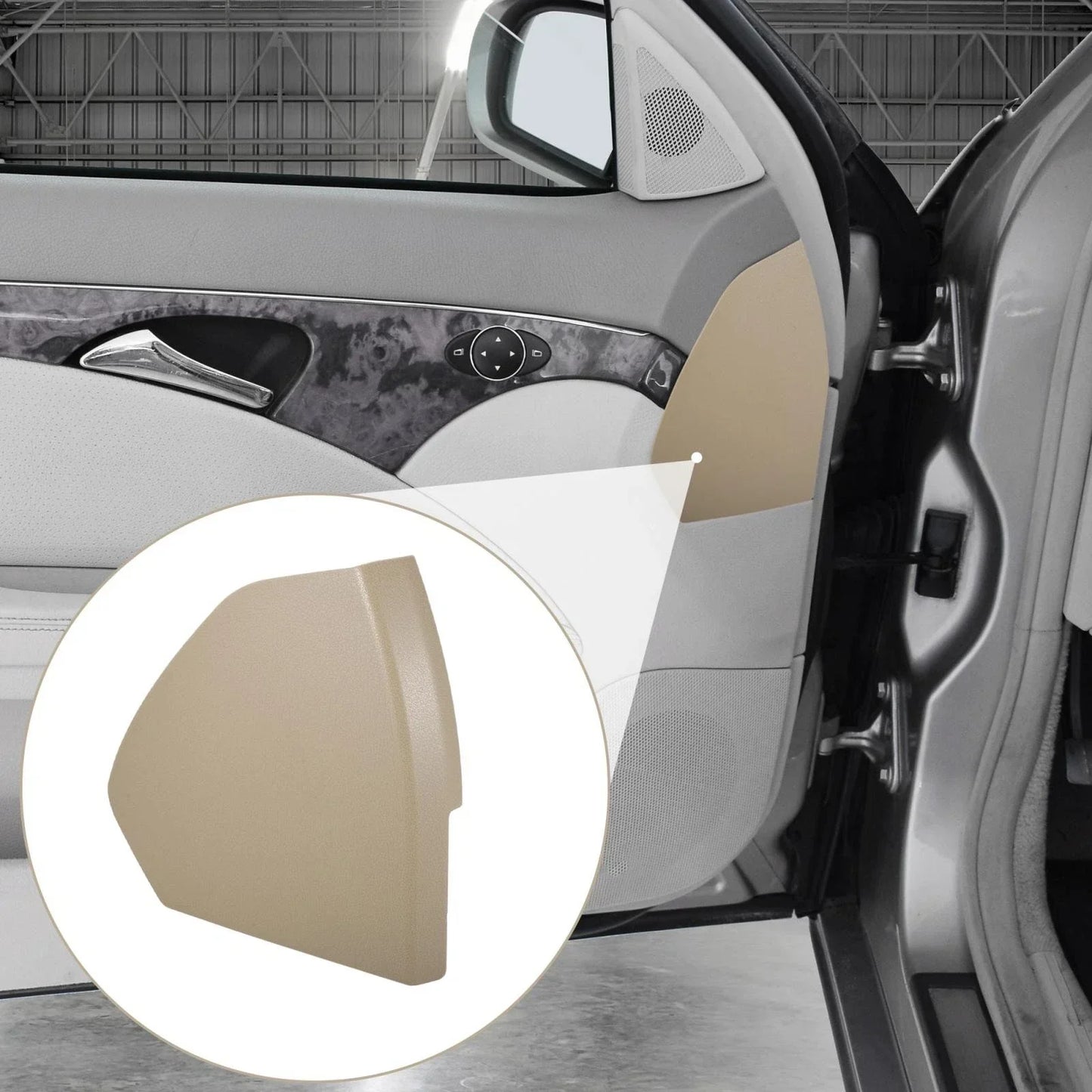 Front Door Cover Trim for Mercedes Benz E-Class (2003-2009)