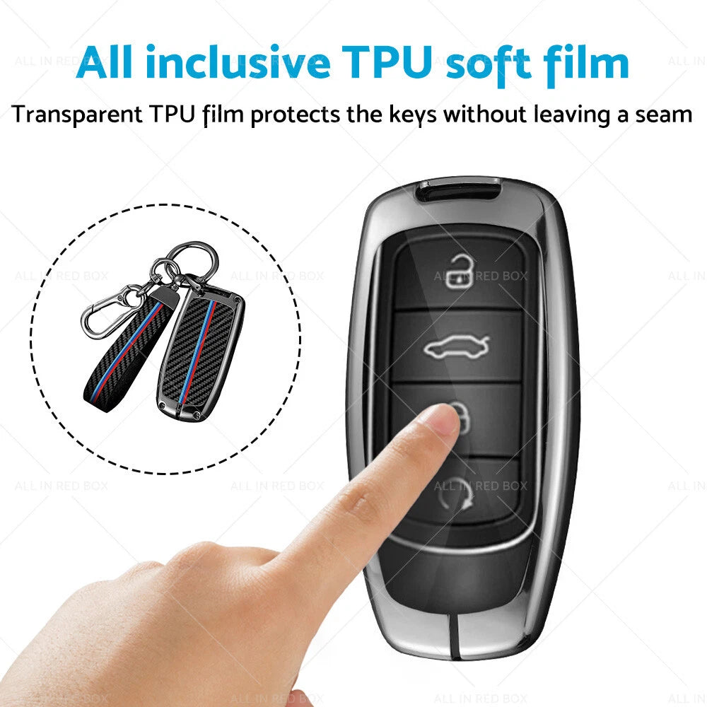 Zinc Alloy Car Remote Key Fob Cover Case for Chery Omoda 5 (2022-2023)