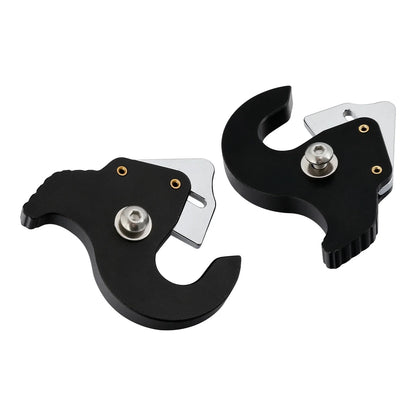Sissy Bar Luggage Rack Docking Latch Clip Kit for Harley Touring FLHR Black