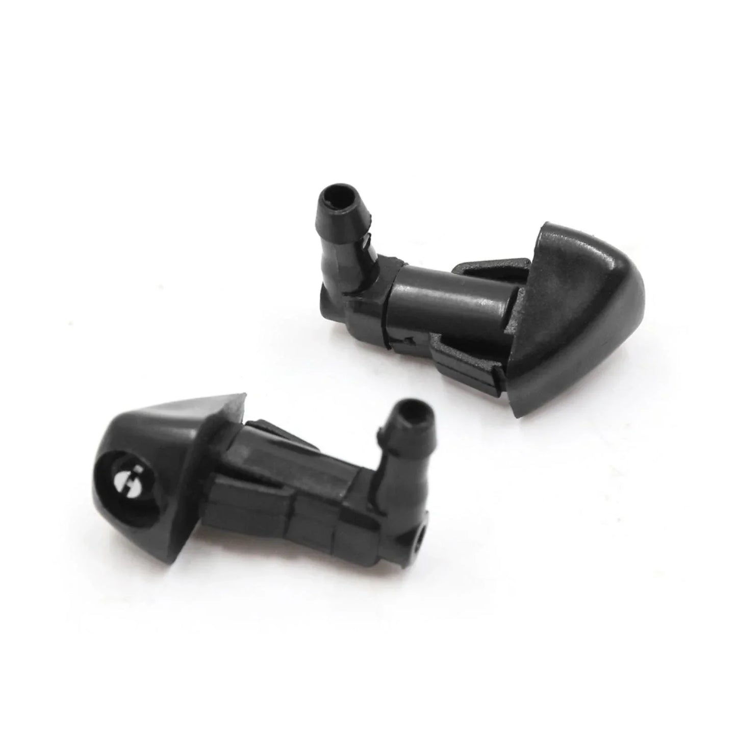 2 x Black Plastic Windshield Washer Wiper Nozzles for Honda